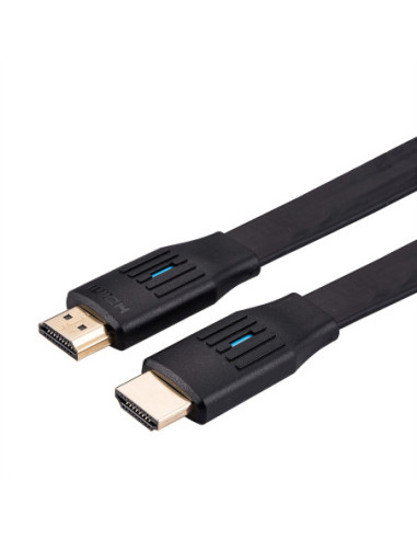 Kabel VALUE 8K HDMI Ultra HD z Ethernetem, płaski, M/M, czarny, 2 m