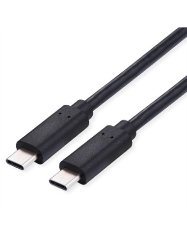 VALUE USB 2.0 Kabel, C-C, M/M, 100W, zwart, 1 m