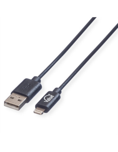 VALUE Kabel Lightning na USB 2.0 do iPhone, iPod, iPad, 0,15 m