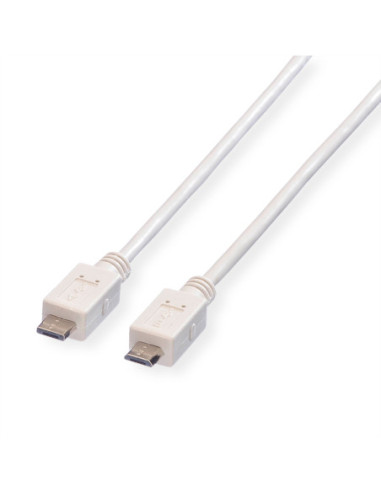 VALUE Kabel USB 2.0, Micro USB A męski - Micro USB B męski, 1,8 m