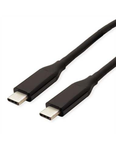 Kabel VALUE USB4 Gen 3, z PD (Power Delivery) 20V5A, Emark, C-C, M/M, 40 Gbit/s, czarny, 0,5 m