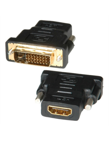 Adapter ROLINE HDMI-DVI, HDMI żeński / DVI-D męski