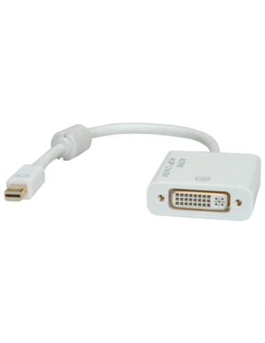 Adapter ROLINE 4K Mini DisplayPort-DVI, Mini DP M - DVI F
