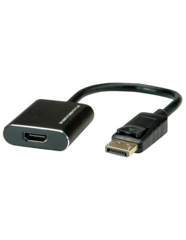 Adapter ROLINE DisplayPort/HDMI, v1.4, HDR 10, DP męski - HDMI żeński, aktywny