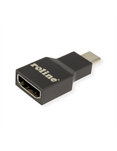ROLINE Adapter USB typu C - HDMI, męski/żeński, szary