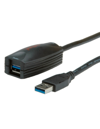 Kabel ROLINE USB 3.2 Gen 1 Active Repeater, czarny, 5 m