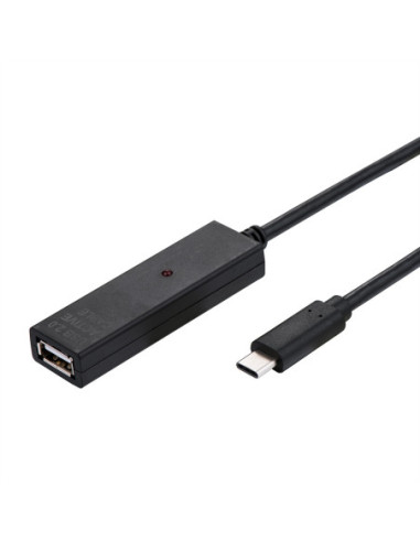 VALUE Przedłużacz USB 2.0 z aktywnym repeaterem, A - C, czarny, 15 m