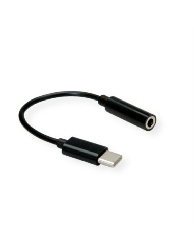 VALUE Adapter audio USB typu C - 3,5 mm, męski/żeński, 0,13 m