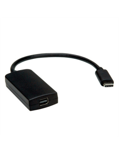 VALUE Display Adapter USB Type C - Mini DisplayPort v1.2 , czarny