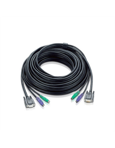 ATEN 2L-1010P/C Kabel połączeniowy KVM VGA, czarny, 10 m