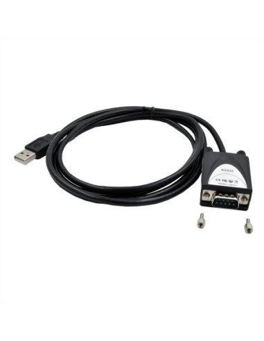 EXSYS EX-1311-2 Kabel USB 2.0 do 1 x szeregowy RS-232 1,8 m z 9-stykowym złączem Wyświetlacz LED