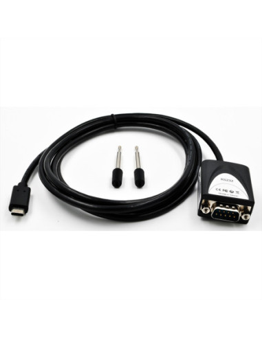 EXSYS EX-2311-2 Kabel USB 2.0 C - męski na 1 x szeregowy RS-232 1,8 m z 9-pinowym męskim wyświetlaczem LED