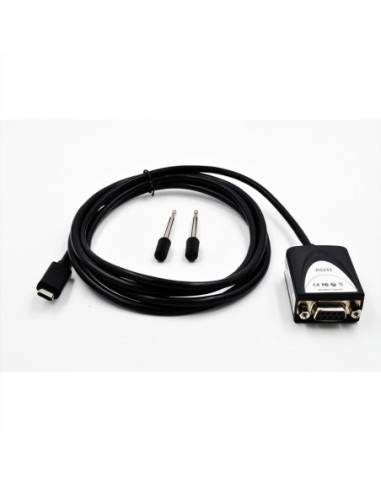 EXSYS EX-2311-2F USB 2.0 C - wtyk do 1 x szeregowy RS-232 1,8-metrowy kabel z 9-stykowym żeńskim wyświetlaczem LED