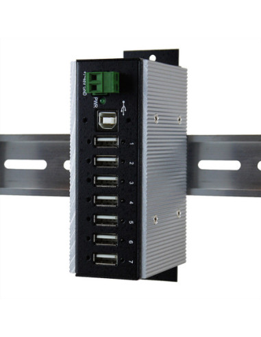 EXSYS EX-1177HMVS-WT 7-portowy koncentrator USB 2.0 z ochroną przeciwprzepięciową 15KV