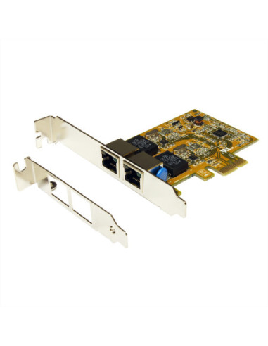 EXSYS EX-6072-4K 2-portowa karta sieciowa PCIe dual Ethernet z ochroną przeciwprzepięciową 4KV