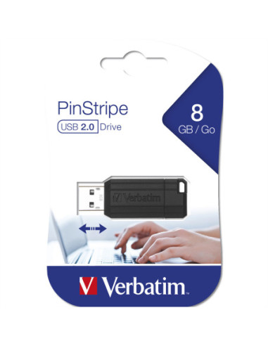 VERBATIM Store 'n' Go PinStripe USB 2.0, 8 GB