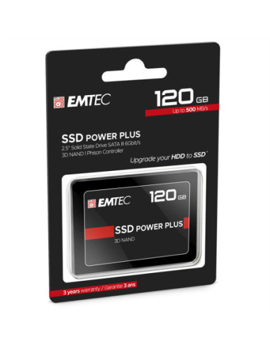 EMTEC SSD Intern X150 120GB, SSD Power Plus, 2.5 Zoll, SATA III 6GB/s