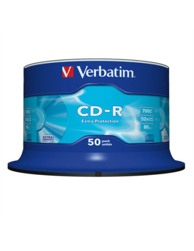 VERBATIM CD-R, 50 szt. wrzeciono, 700 MB, 52x