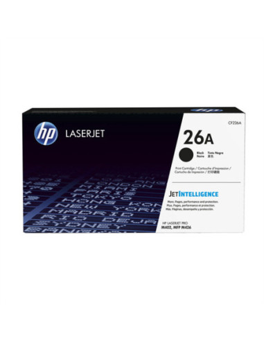 CF226A, wkład drukujący HP czarny, nr 26A, ok. 3 100 stron do HP LJ Pro M402d, MFP M426dw