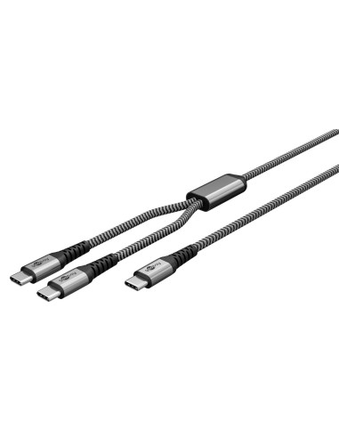 Kabel tekstylny USB-C™, 60 W, Power Delivery, m,