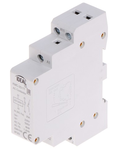 STYCZNIK MODUŁOWY KMC-20-11 20 A 230 V AC IDEAL