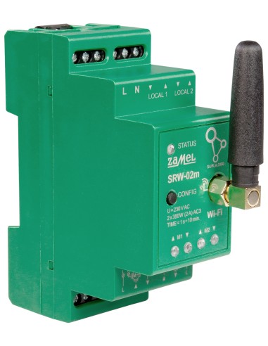 INTELIGENTNY STEROWNIK ROLET SRW-02M Wi-Fi 230 V AC ZAMEL