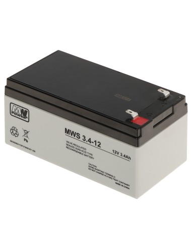 AKUMULATOR 12V/3.4AH-MWS MW Power