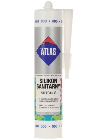 SILIKON SANITARNY SIL-S280-T/ATLAS SILTON S KARTUSZ 280 ml BEZBARWNY