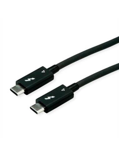 Kabel ROLINE Thunderbolt™ 4, 40 Gbit/s, 100 W, C-C, M/M, aktywny, czarny, 2 m