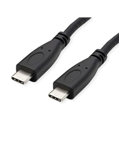 Kabel ROLINE USB 3.2 Gen 2, PD (Power Delivery) 20V5A, z Emark, C-C, M/M, czarny, 1 m