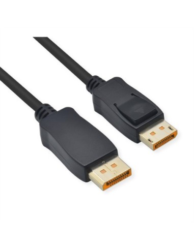 ROLINE Kabel DisplayPort, v2.1, 10K@60Hz, 54Gbit/s, UHBR13.5, DP-DP, M/M, czarny, 1 m