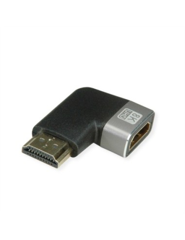 Adapter ROLINE 8K HDMI, M/F, kąt 90°