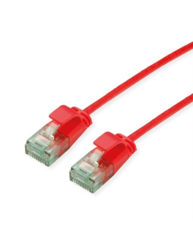 ROLINE RM UTP Data Center Patch Cord Cat.6A (Class EA), wąski, czerwony, 0,5 m