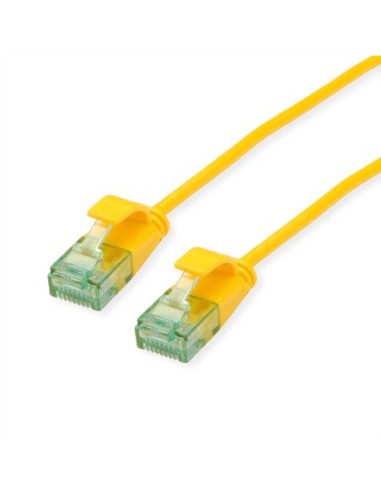 ROLINE RM UTP Data Center Patch Cord Cat.6A (Class EA), wąski, żółty, 0,3 m