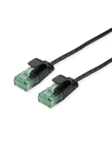 ROLINE RM UTP Data Center Patch Cord Cat.6A (Class EA), wąski, czarny, 0,15 m