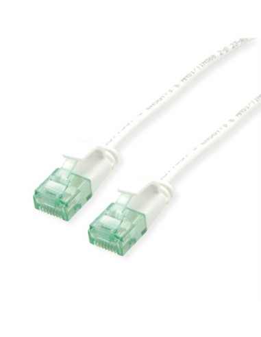 ROLINE RM UTP Data Center Patch Cord Cat.6A (Class EA), wąski, biały, 1 m