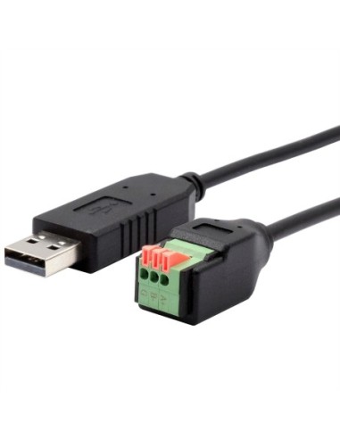 EXSYS EX-13009 Kabel USB do 1x szeregowy RS-458 z listwą zaciskową z przyciskiem