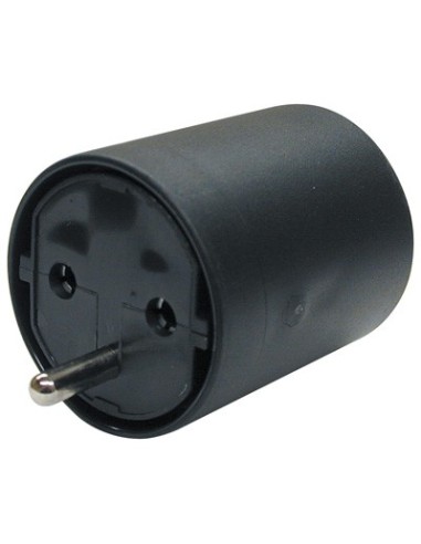 Adapter mocujący D styk uziemiający / CH 3-stykowy (T12), czarny