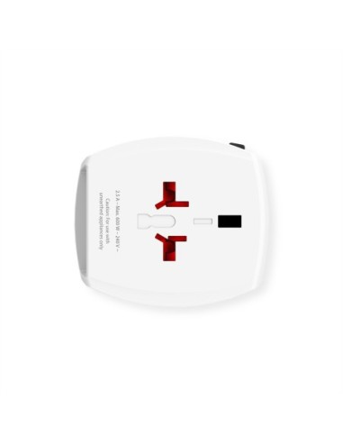 Skross MUV USB 2A Uniwersalny 2-biegunowy adapter podróżny, cały świat