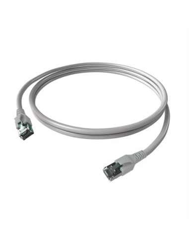 Kabel krosowy EasyLan FlexBoot Cat.6A, S/FTP, szary, 2 m