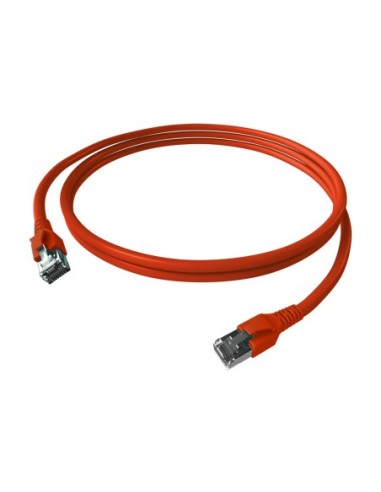 Kabel krosowy EasyLan FlexBoot Cat.6A, S/FTP, czerwony, 1 m