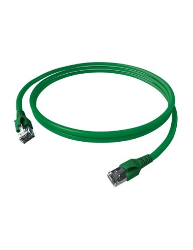 Kabel krosowy EasyLan FlexBoot Cat.6A, S/FTP, zielony, 2 m
