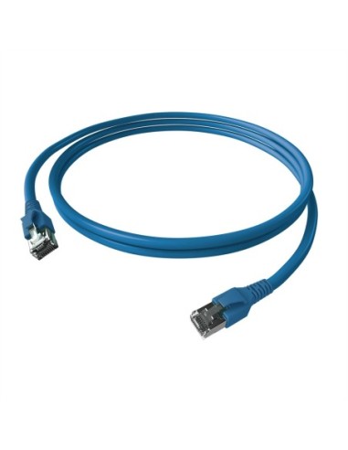 Kabel krosowy EasyLan FlexBoot Cat.6A, S/FTP, niebieski, 3 m