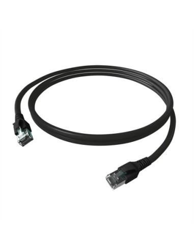 Kabel krosowy EasyLan FlexBoot Cat.6A, S/FTP, czarny, 7,5 m
