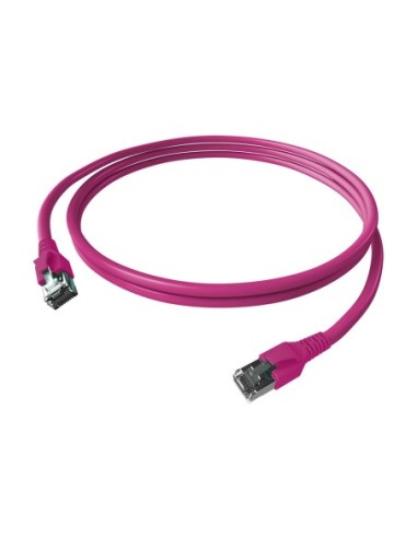 Kabel krosowy EasyLan FlexBoot Cat.6A, S/FTP, fioletowy, 1 m