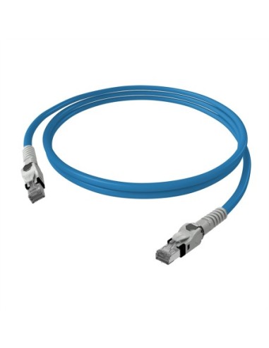 Kabel krosowy EasyLan VarioBoot Cat.6A, S/FTP, niebieski, 1 m