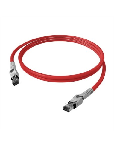 Kabel krosowy EasyLan VarioBoot Cat.6A, S/FTP, czerwony, 1 m