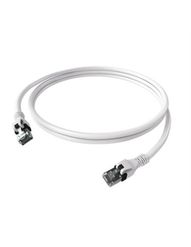 Kabel krosowy EasyLan DualBoot® PushPull Cat.6A (klasa EA), S/FTP, RJ45 / RJ45, biały, 10 m