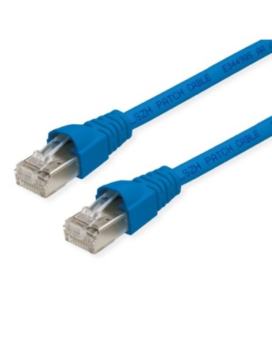 TELEGÄRTNER RJ45 Patch Cord S/FTP, Cat.6A, LSZH, niebieski, 3 m
