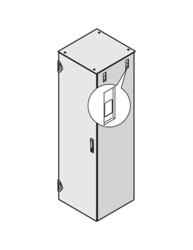 SCHROFF Varistar IP 20 Panel boczny, z szybkozłączką, RAL 7035, 2200H 600D